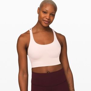 NWOT Lululemon Energy Bra Long Line Pink Bliss